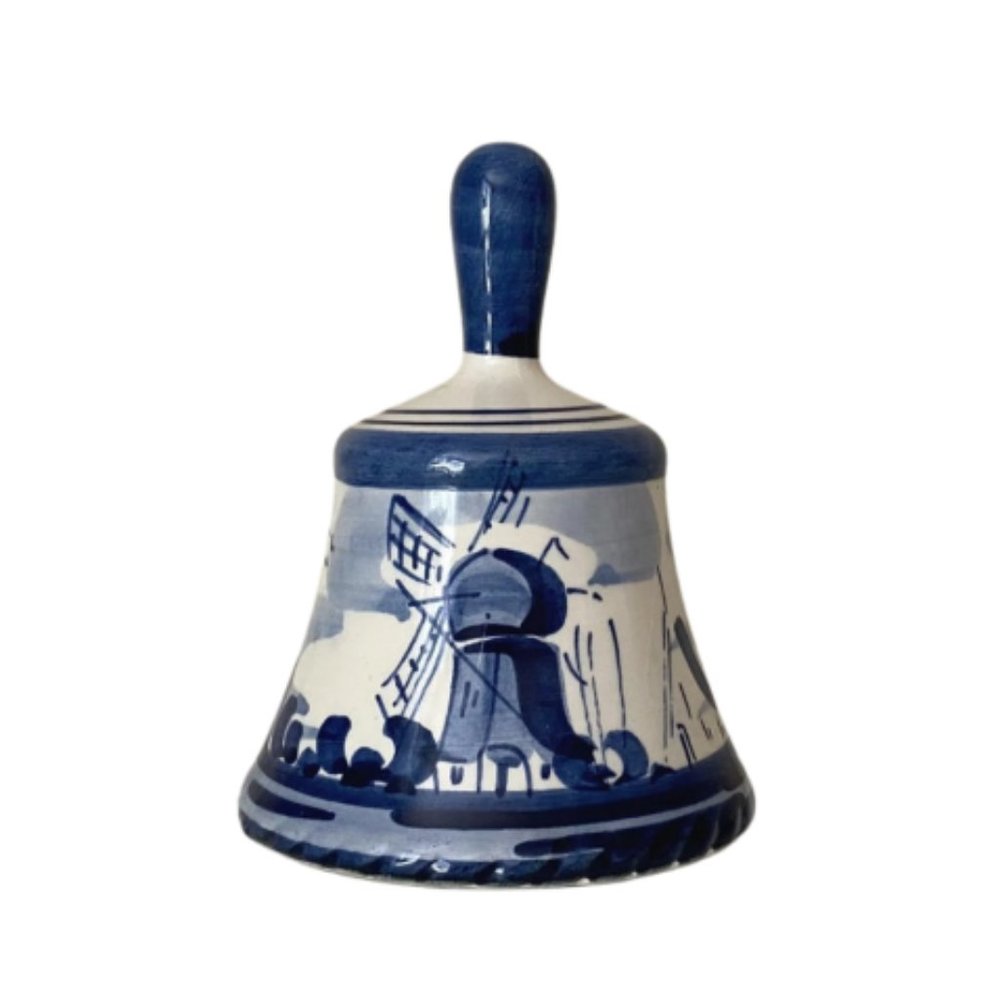 Delft bell, blue and white, hand painted, Holland